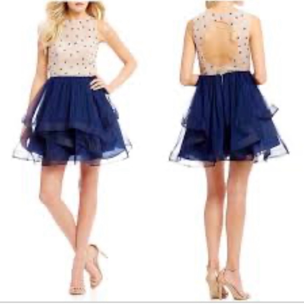 Elegant Sleeveless Dress with Embellished Bodice